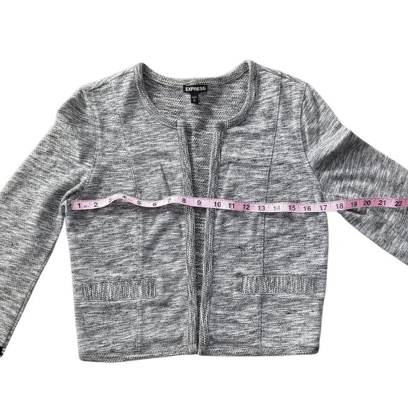 Express Beaded Open Front Cardigan Blazer Jacket Size XS - Picture 8 of 9